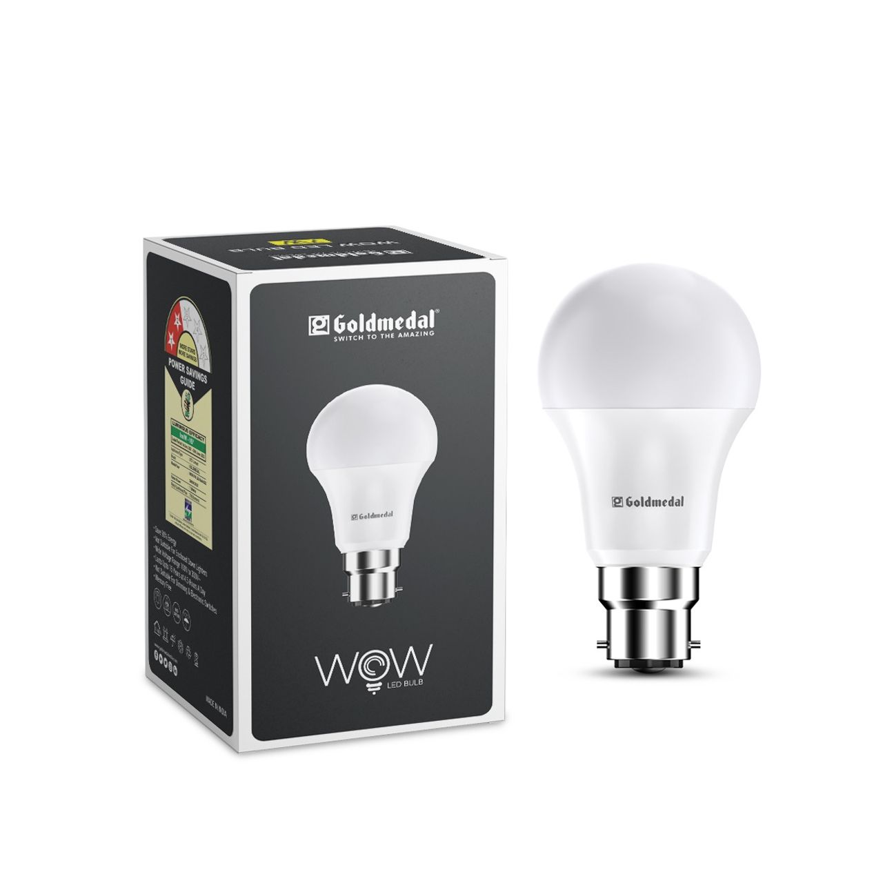 Goldmedal Wow 12W Led Bulb | Cool White | B22 Base Holder