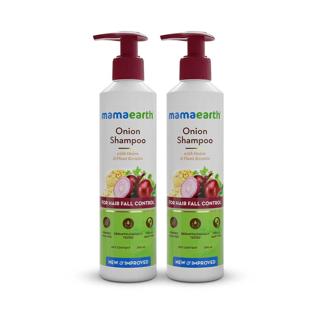 Mamaearth Onion Shampoo For Hair Fall Control 250 ml Combo