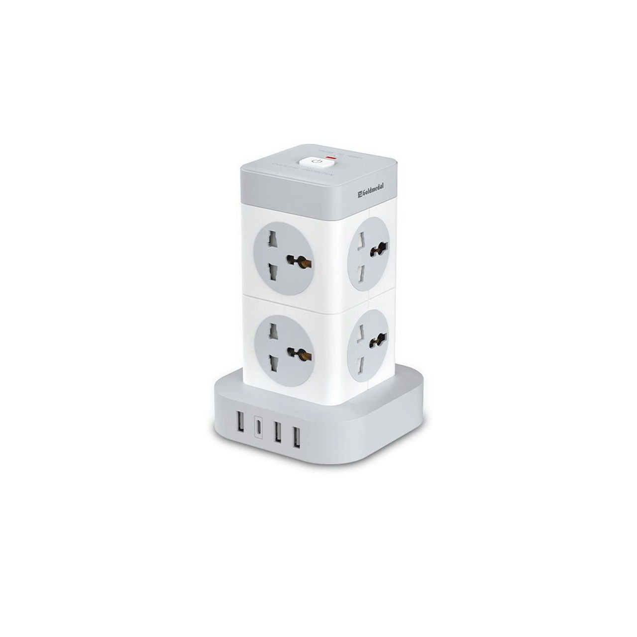 Goldmedal Turbomax Power Strip Spike Adaptor (2 M, White)