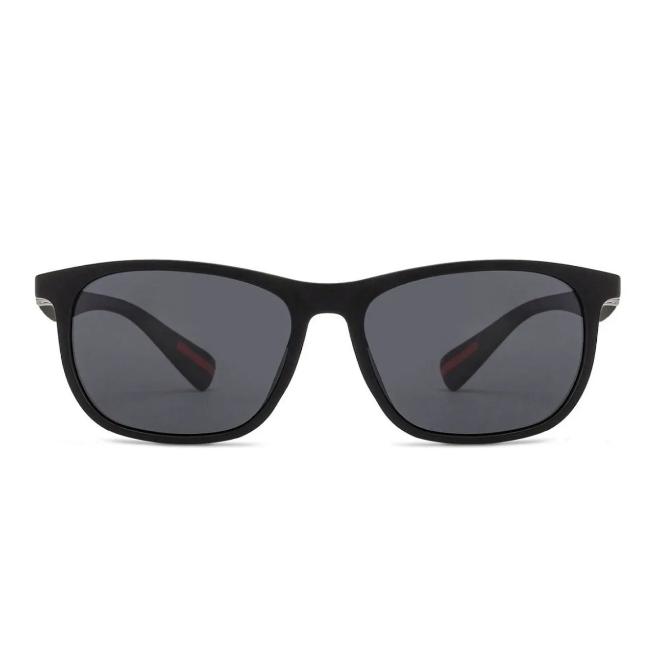 Vincent Chase By Lenskart Unisex Solid Polycarbonate Wayfarer Sunglasses | Black - L