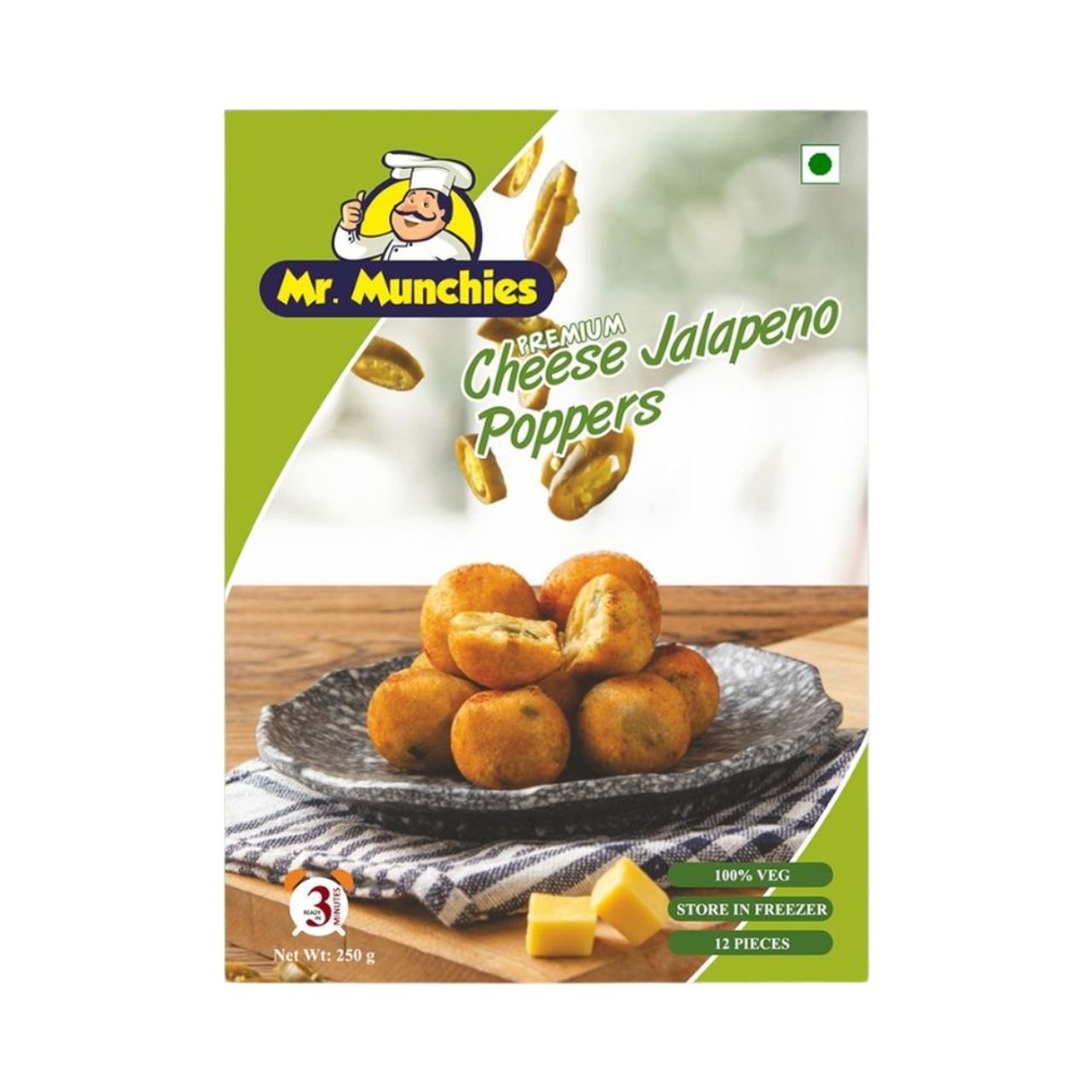 Mr. Munchies Premium Cheese Jalapeno Popper