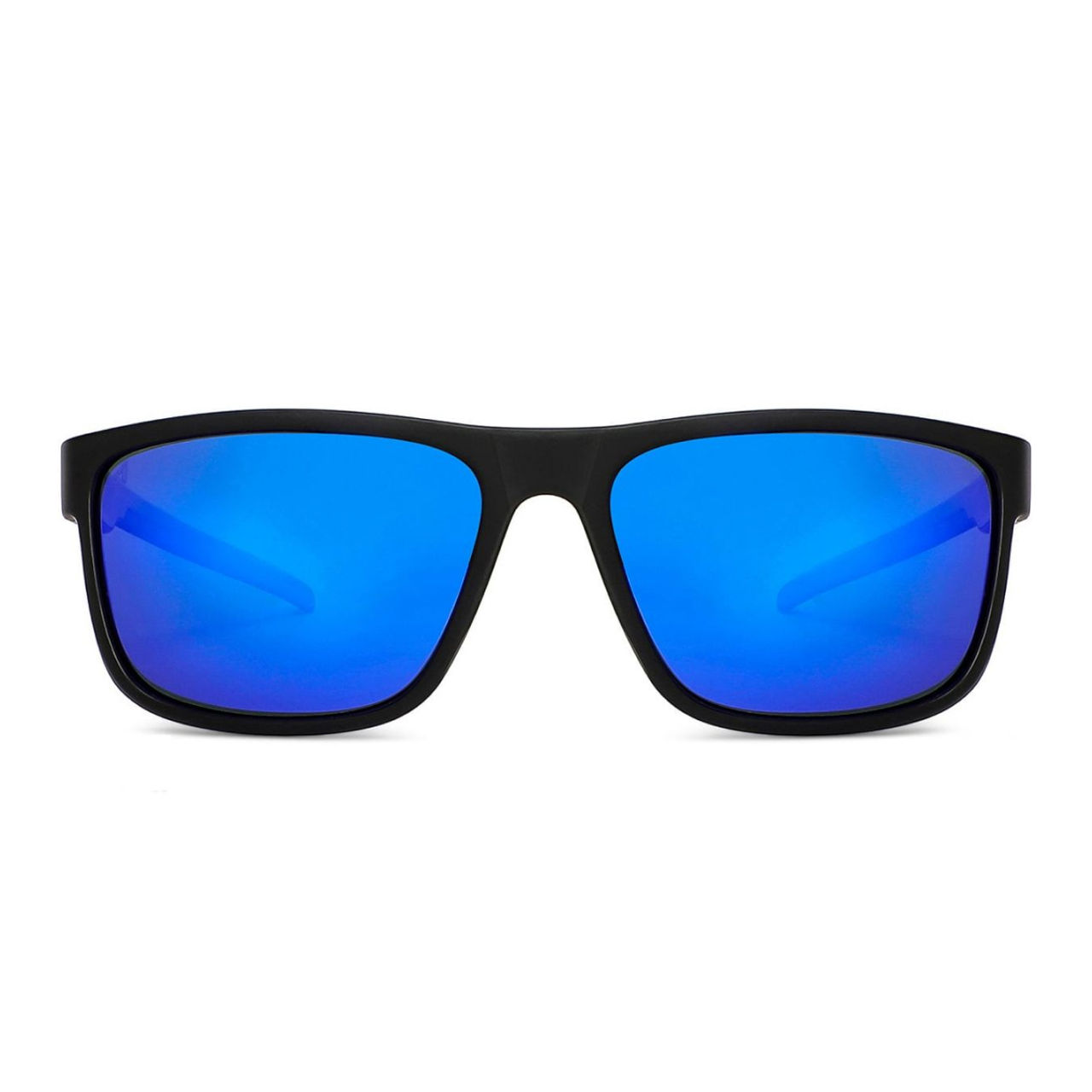 Vincent Chase By Lenskart Unisex Solid Metal Sunglasses | Blue and Black - L