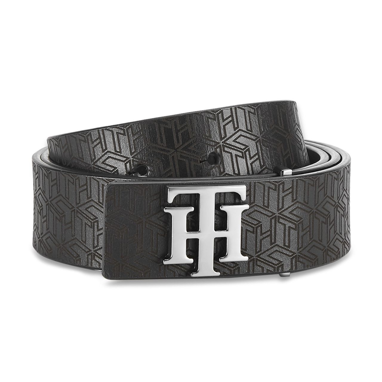 Tommy Hilfiger Men's Leather Belt | Black - 40 Inches