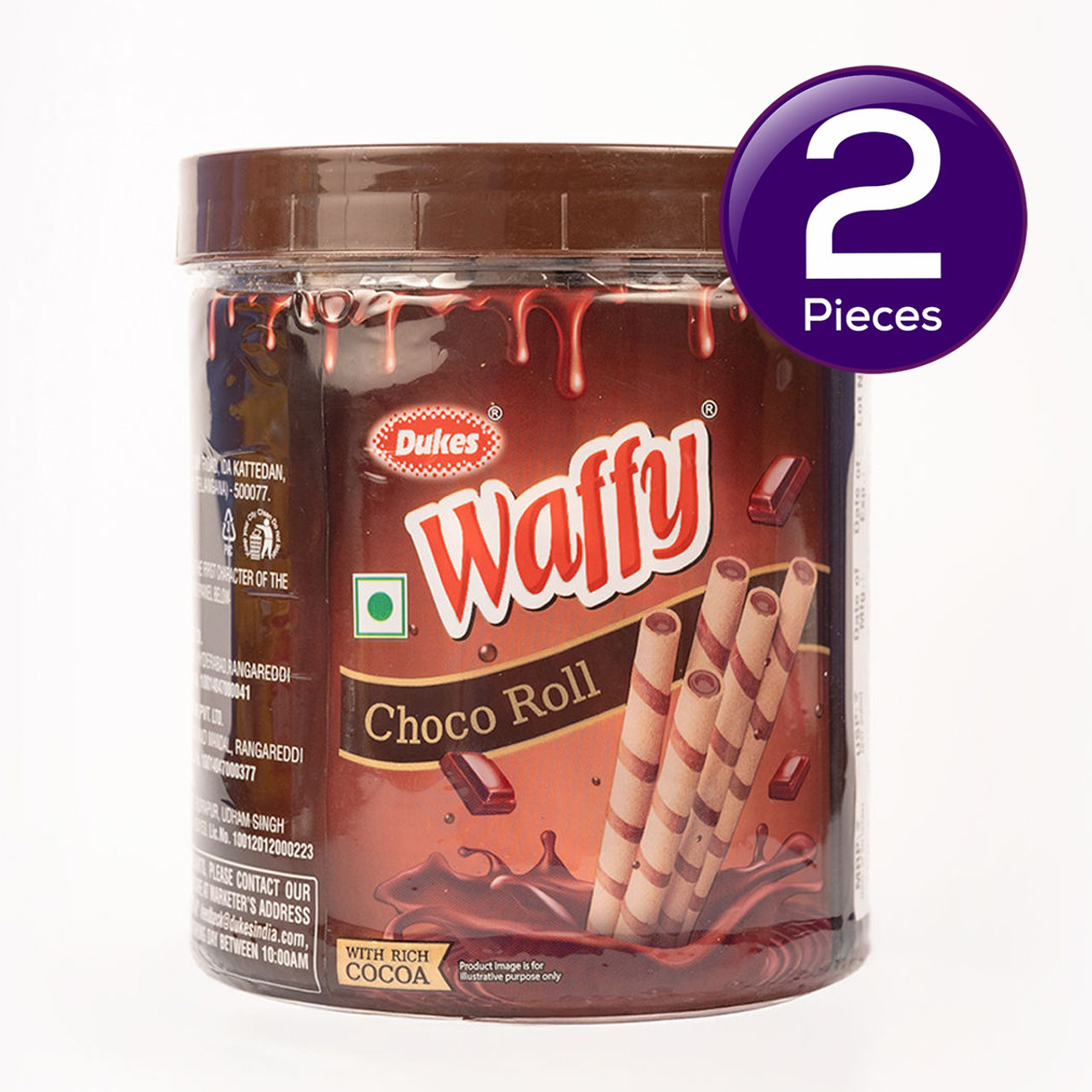 Dukes Waffy Chocolate Wafer Rolls 250 g Combo