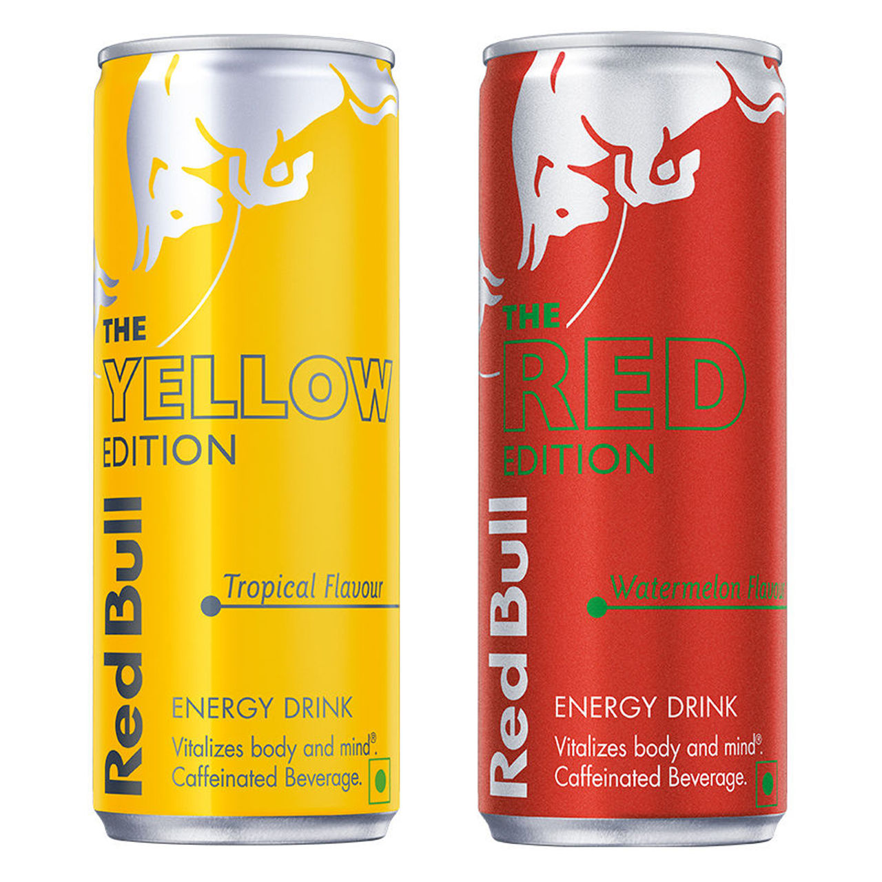 Red Bull Watermelon Energy Drink (250ml) & Red Bull Tropical Energy Drink (250ml) Combo 