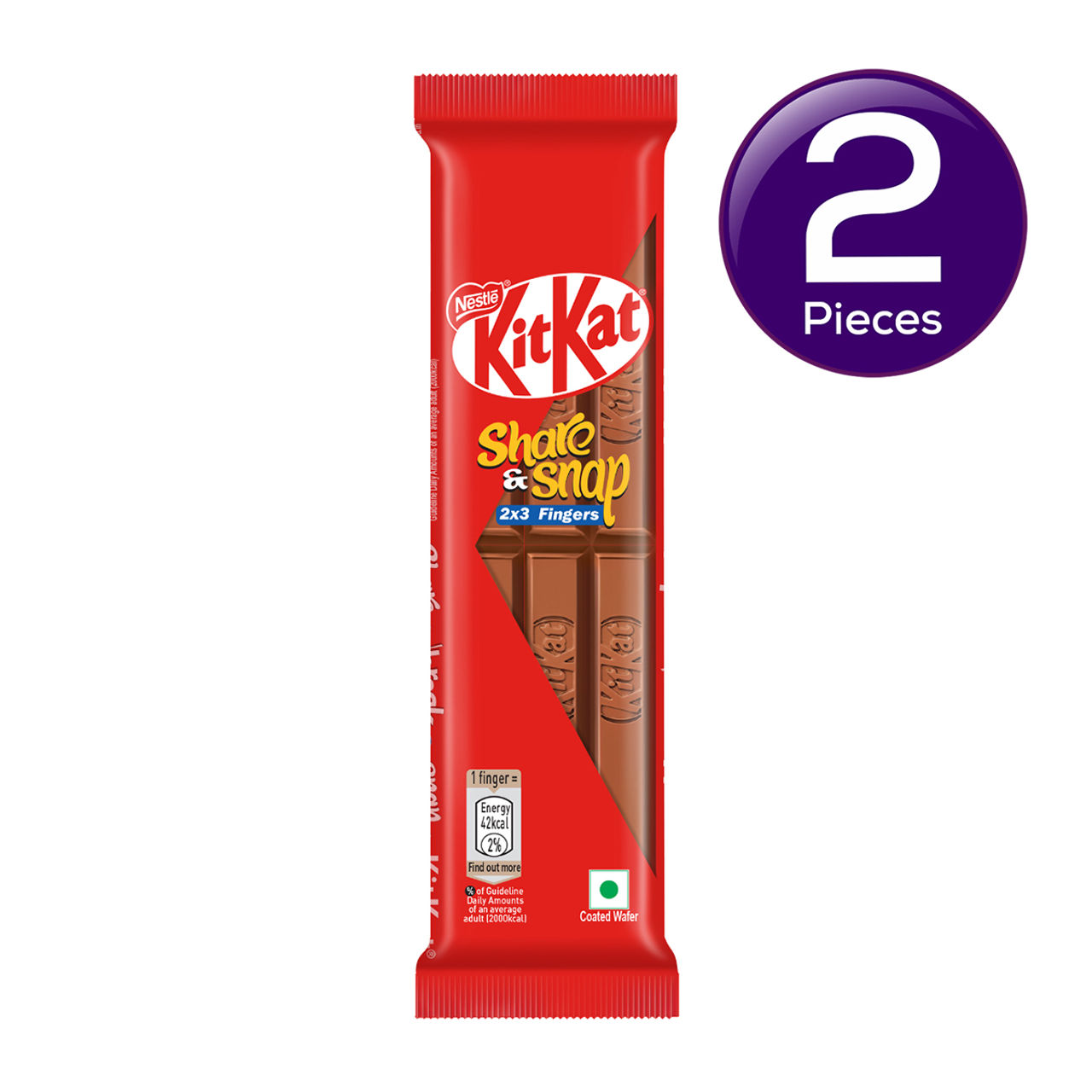 Nestle KitKat Share & Snap 2 x 3 Fingers Wafer Bar Combo