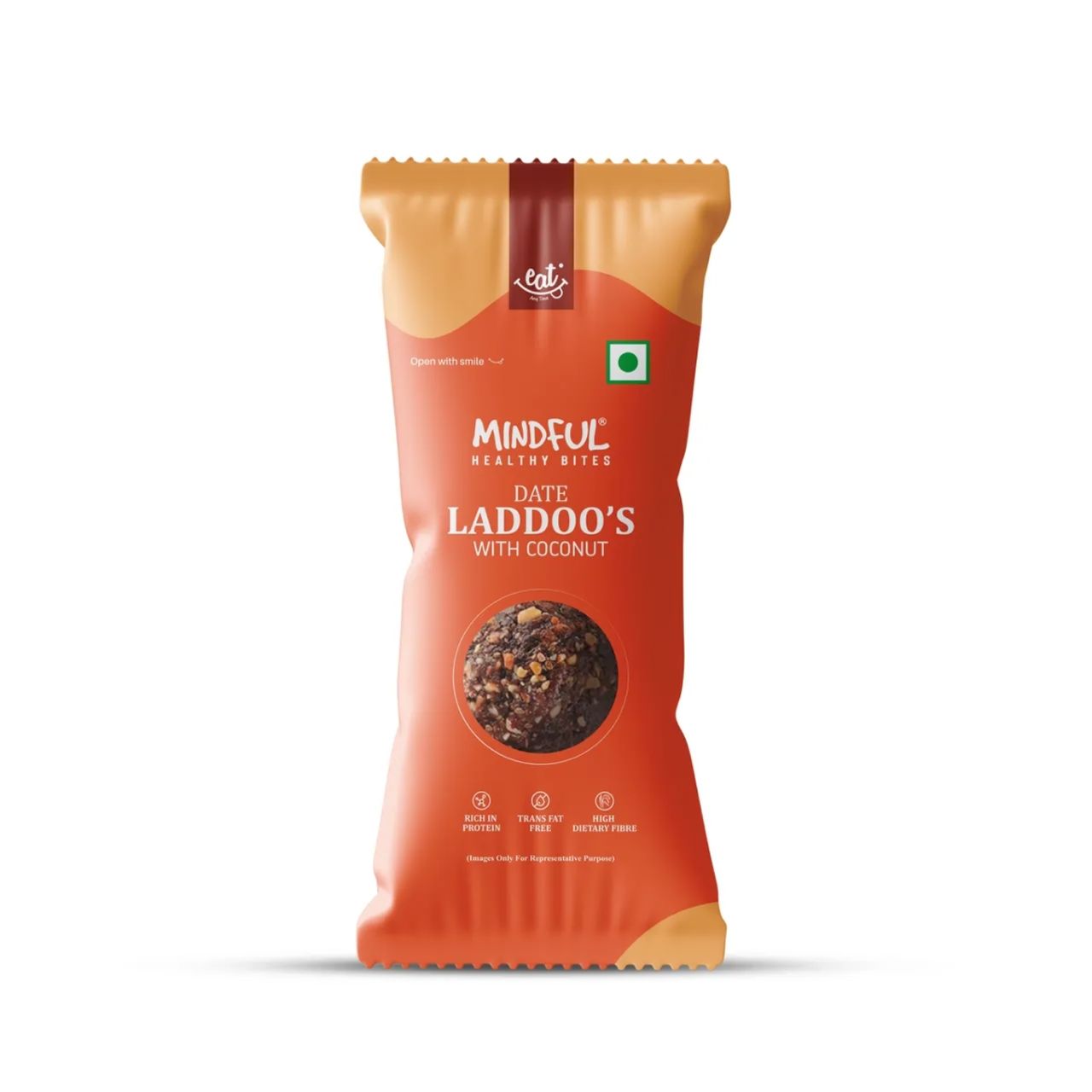 Eat Anytime Coconut Orange Date Laddoo
