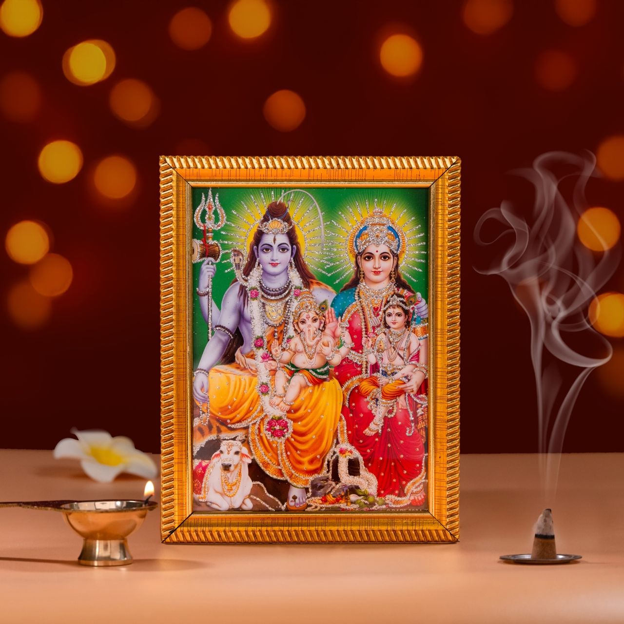 Jai Kashi Shiv Parvati Deity Photo