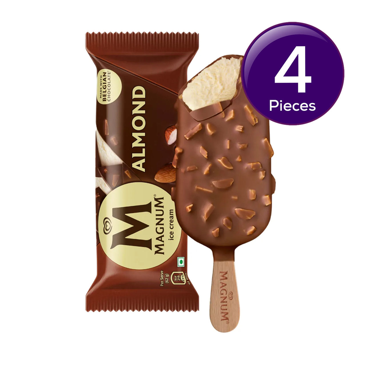 Kwality Wall's Magnum Almond Ice Cream Stick Combo