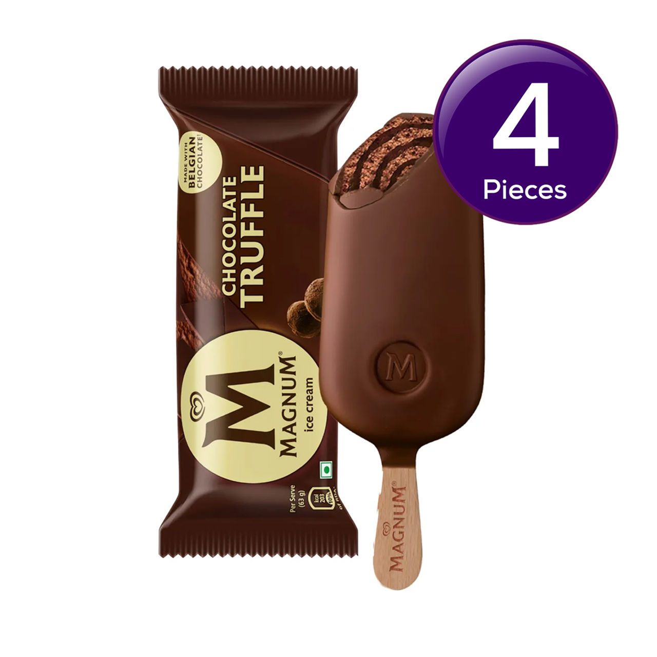 Kwality Wall's Magnum Chocolate Truffle ice Cream Stick Combo
