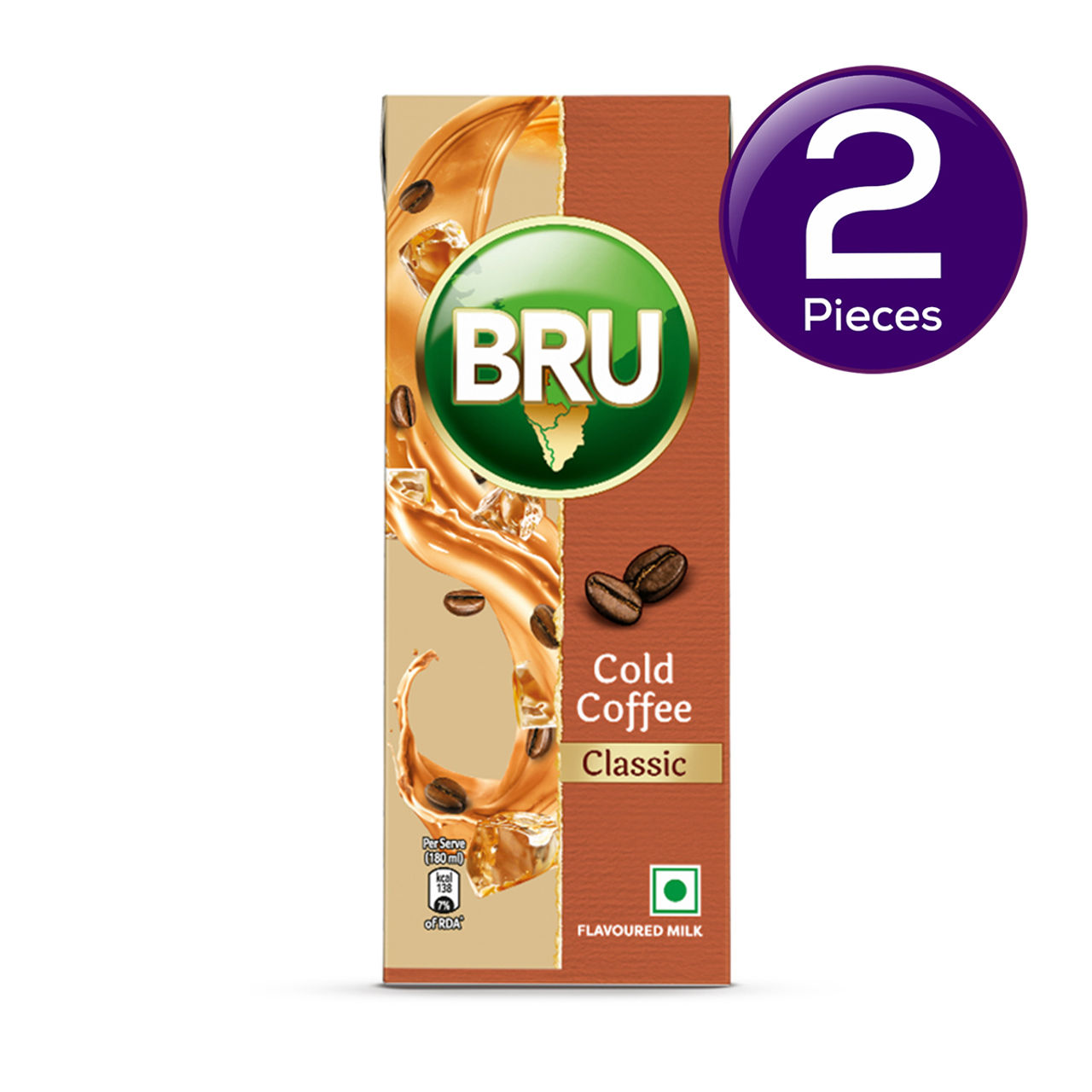 BRU Classic Cold Coffee | Tetra Pack Combo