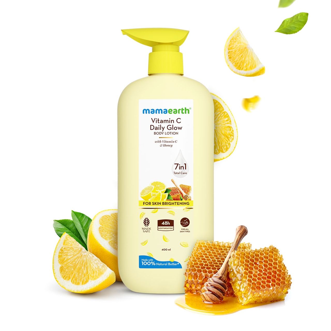 Mamaearth Vitamin C Daily Glow Body Lotion For Skin Brightening With Vitamin C & Honey