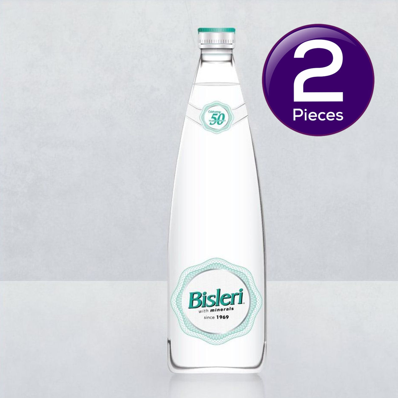 Bisleri Drinking Water Glass Bottle 750 ml Combo