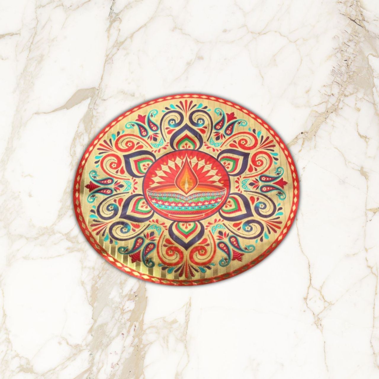 Designer Foil Rangoli Stickers – Vibrant and Elegant Decor