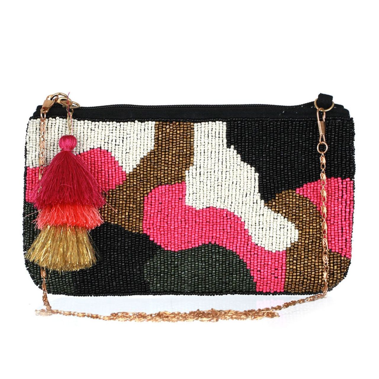 Priyaasi Women's Embellished Fabric 1 L Sling Bag | Multicolour - One Size