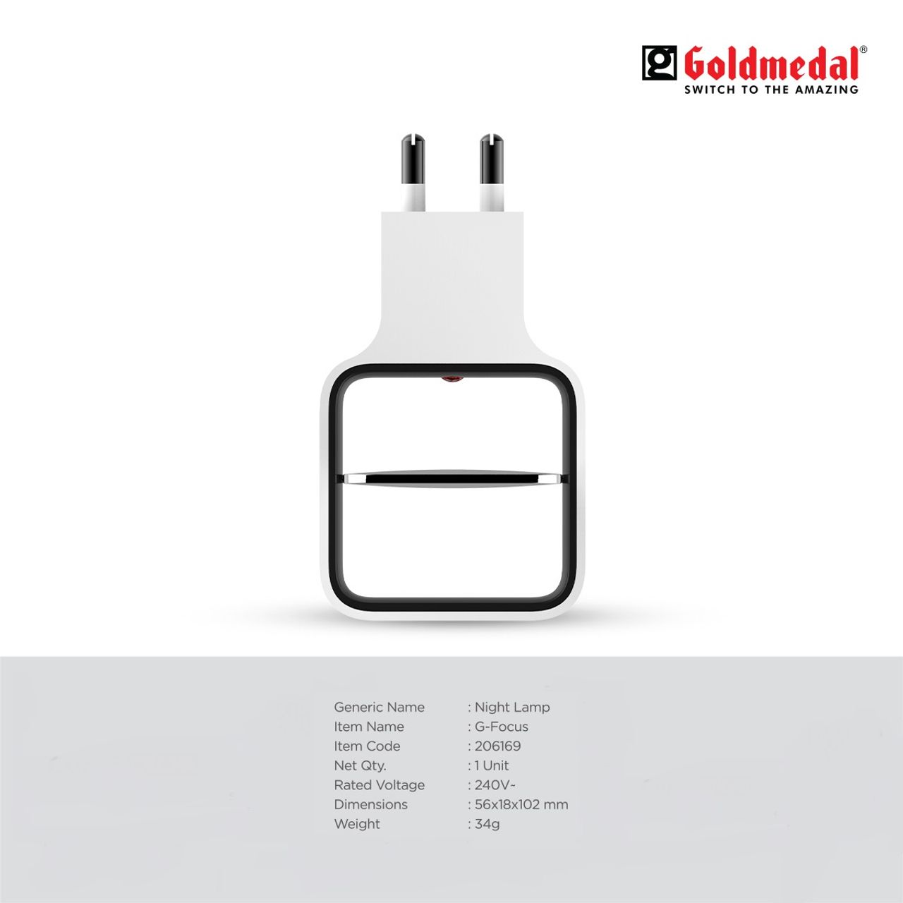 Goldmedal G - Focus 5 W Plug In Night Lamps - Multicolour