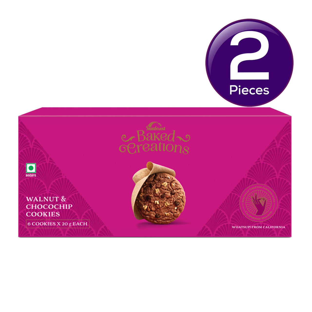 Sunfeast Baked Creations Walnut & Choco Chip 120 g Combo