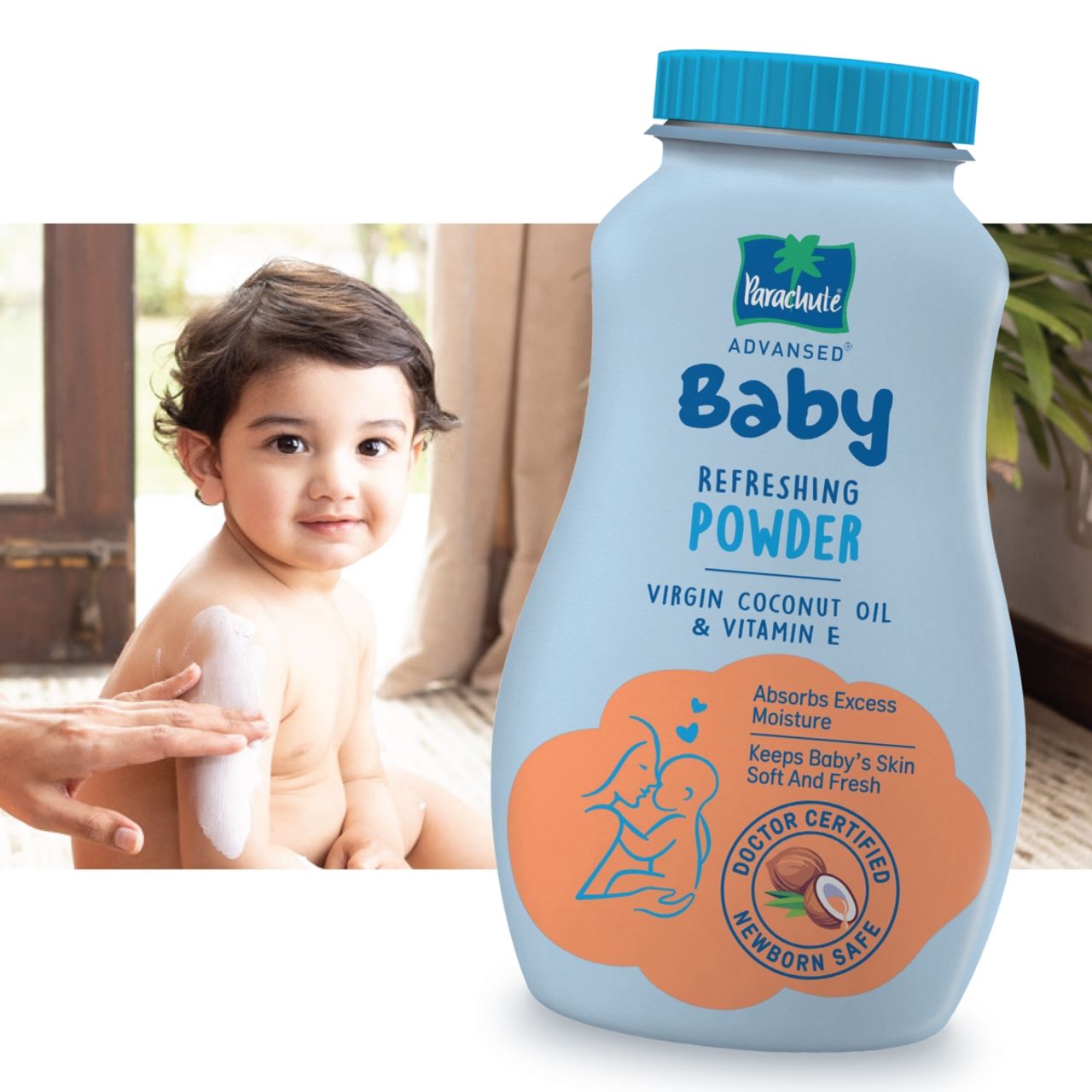 Parachute Advansed Baby Refreshing Powder For Kids | 0+ months