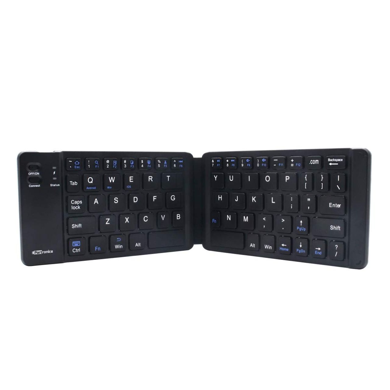 Portronics Wireless Rechargeable Foldable Keyboard(Black)
