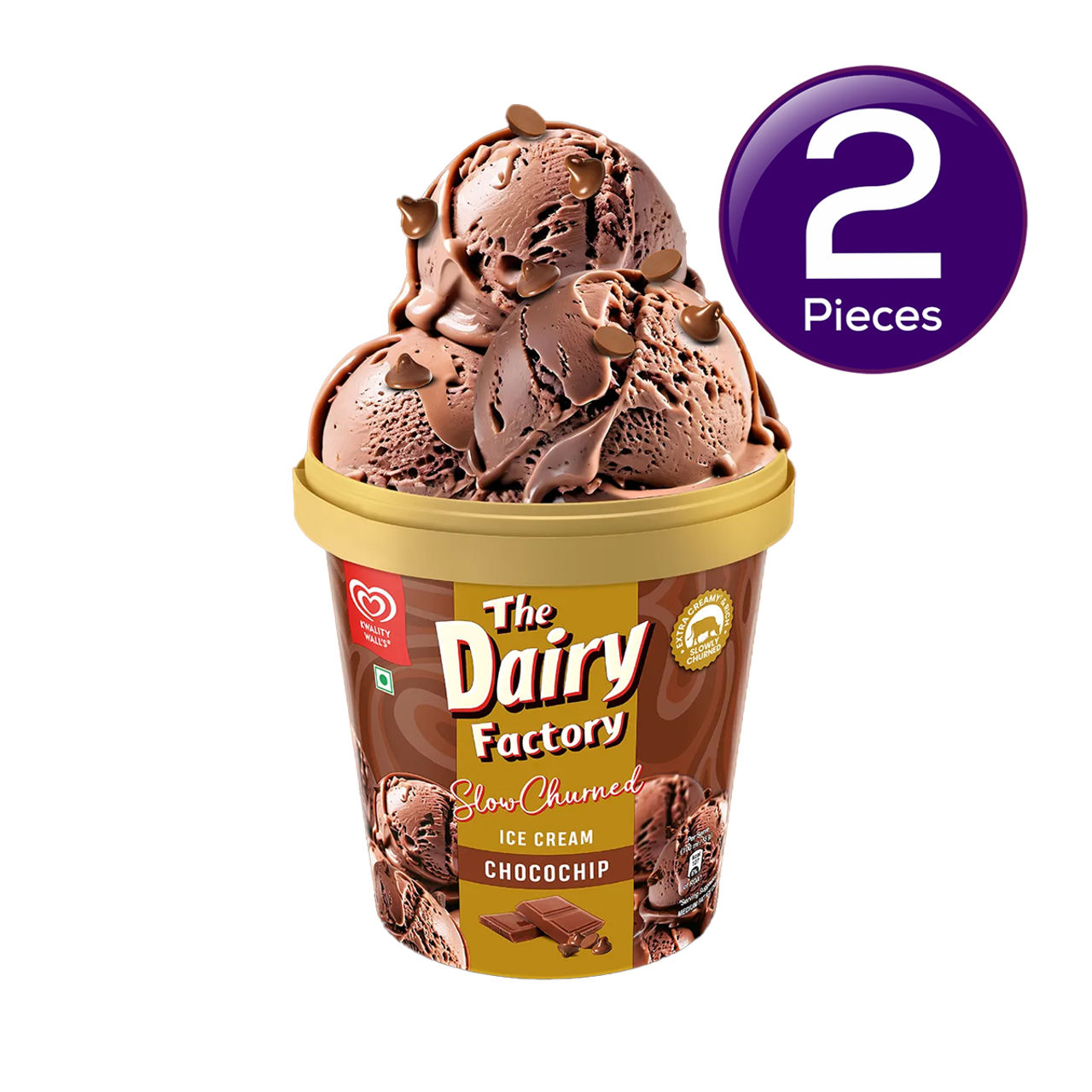 Kwality Wall's Darkly Divine Chocolate Sensation Tub 700 ml Combo