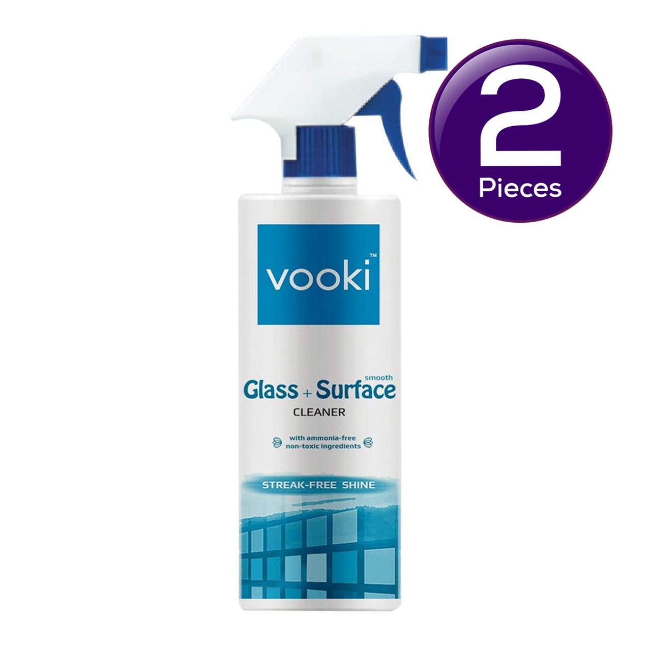 Vooki Nature Smooth Glass Surface Cleaner 500 ml X 2 Combo