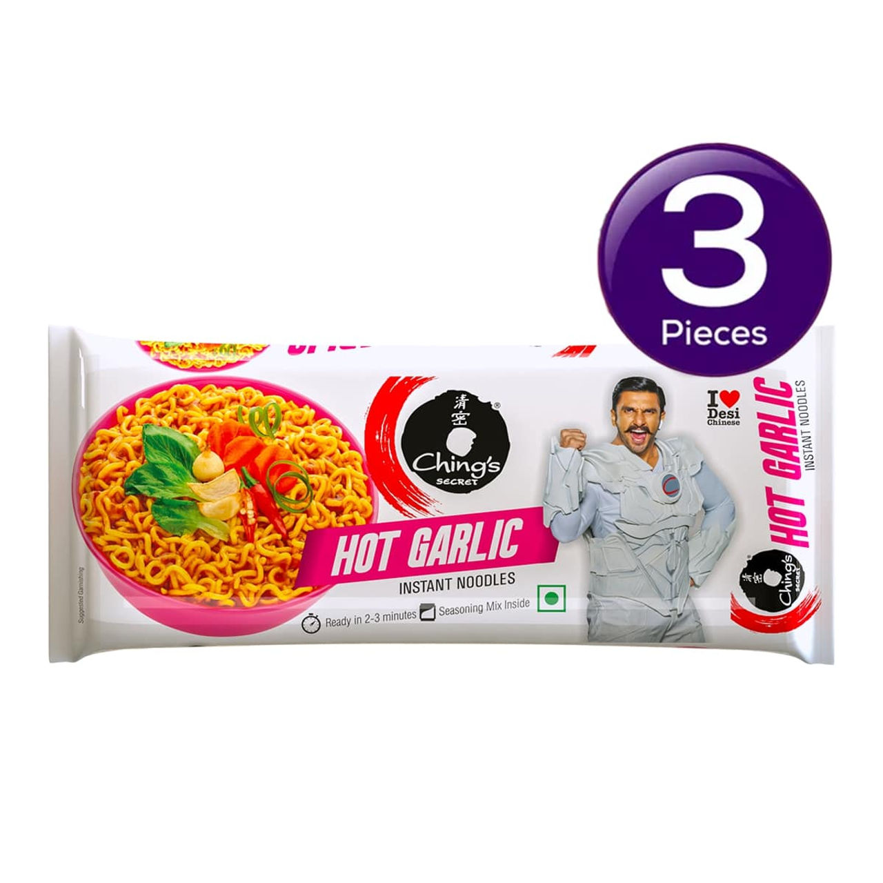 Ching's Secret Hot Garlic Instant Noodles (240 g) Combo