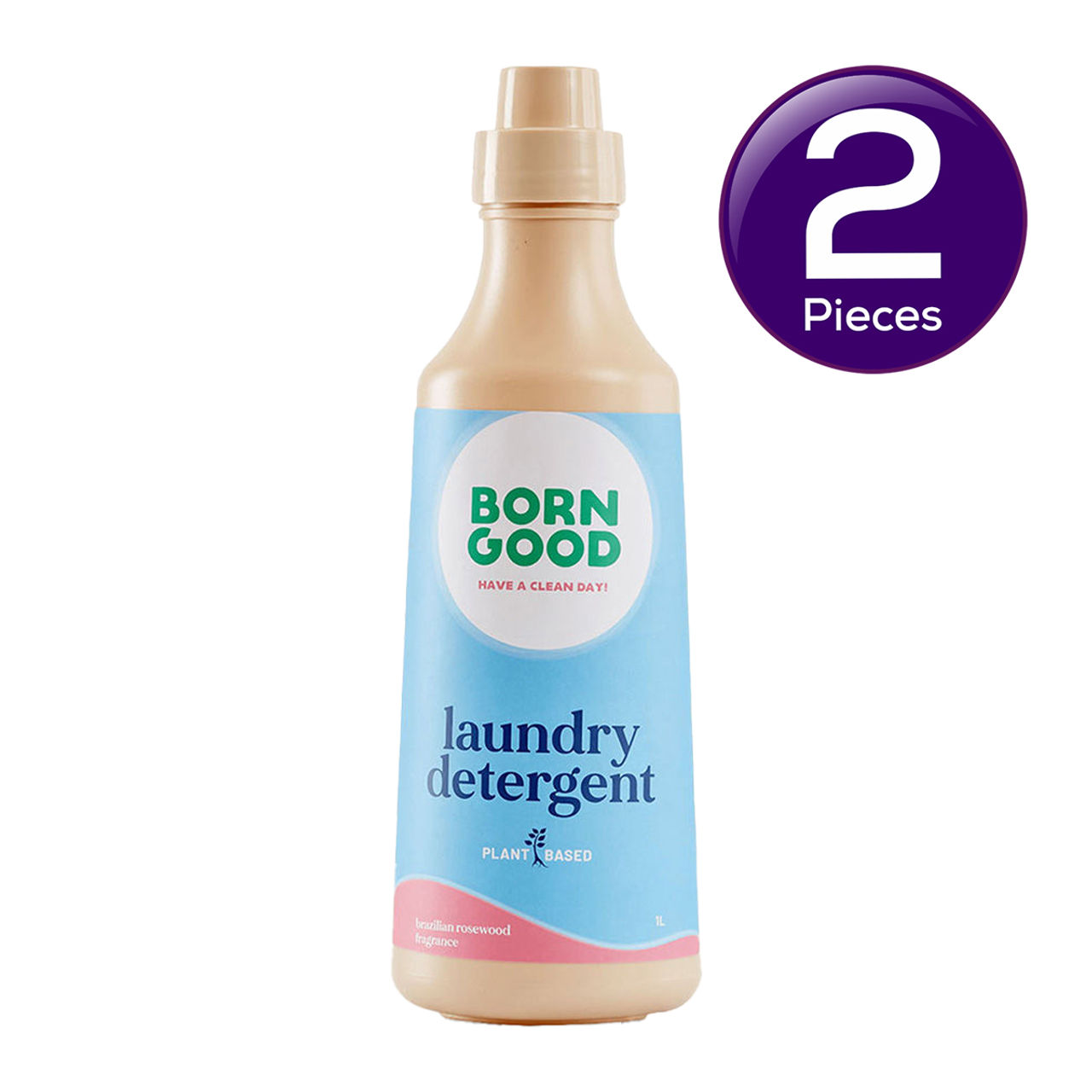 Born Good Plant Based Fragrance Liquid Detergent 1 l X 2 Combo