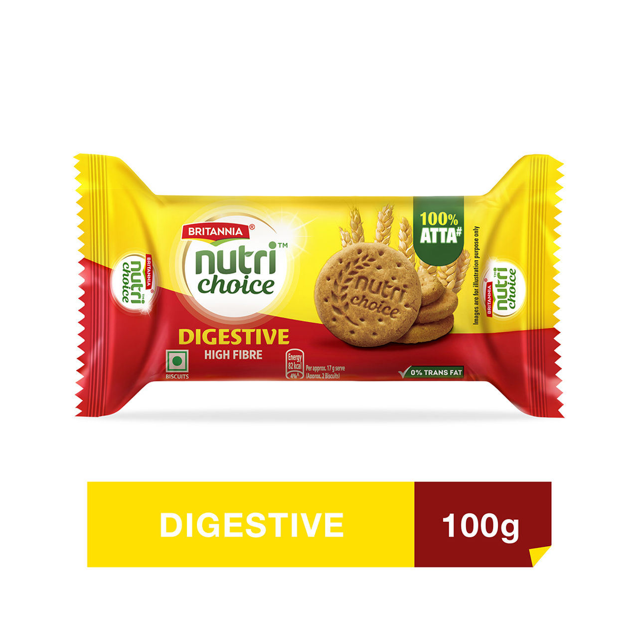 Britannia Nutrichoice Digestive High-Fibre Biscuits