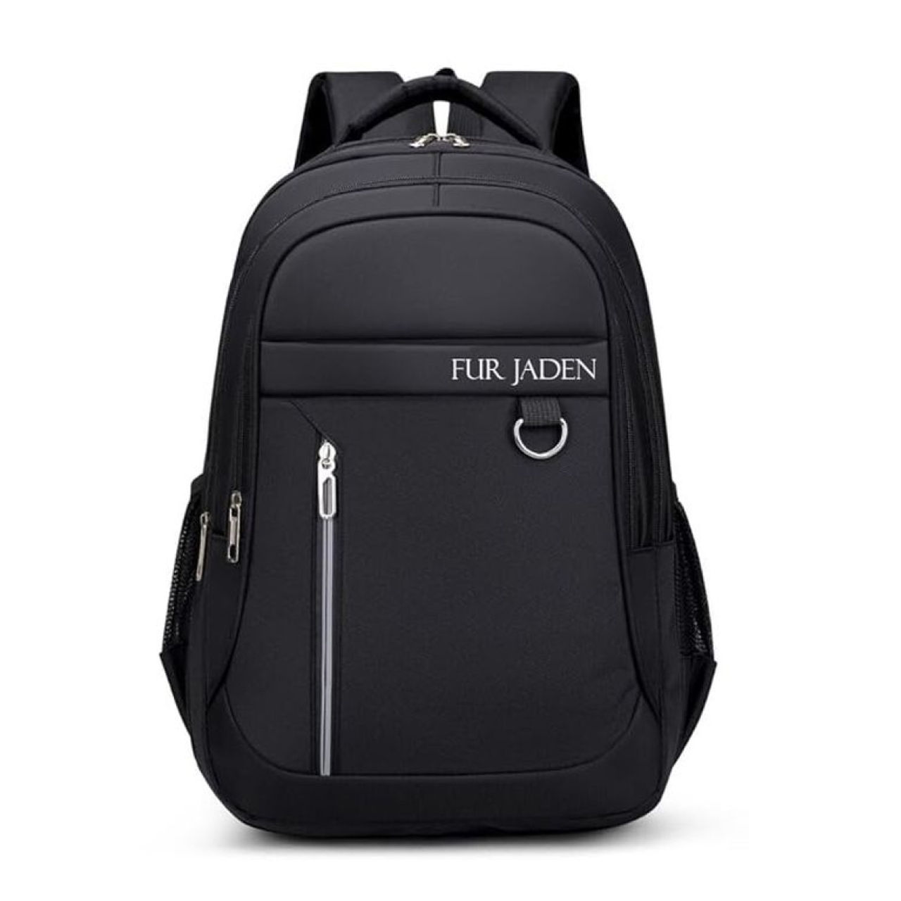 Fur Jaden Unisex Solid PU 35 L Top Handle Laptop Backpack | Black - 15.6 Inches
