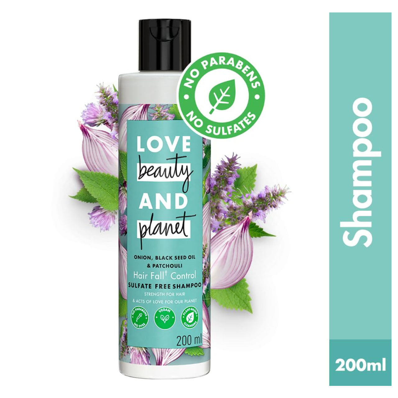 Love Beauty and Planet Onion, Blackseed Oil & Patchouli Hairfall Control Sulfate Free Shampoo