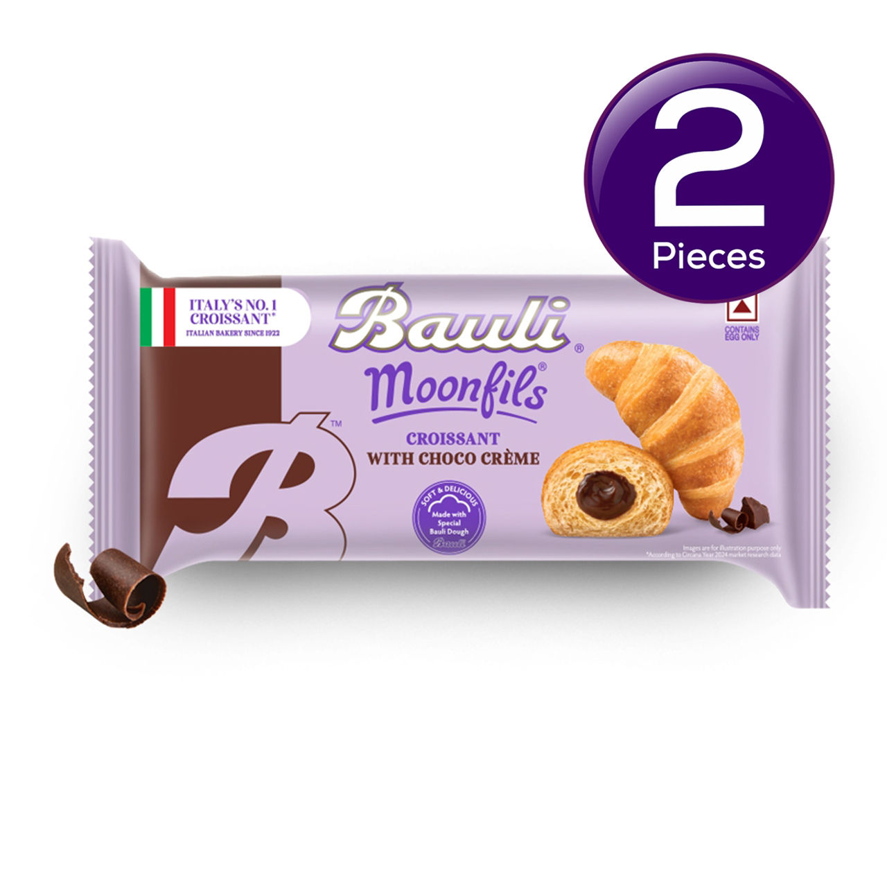 Bauli Moonfils Croissants Choco Cream (Egg) 50 g Combo
