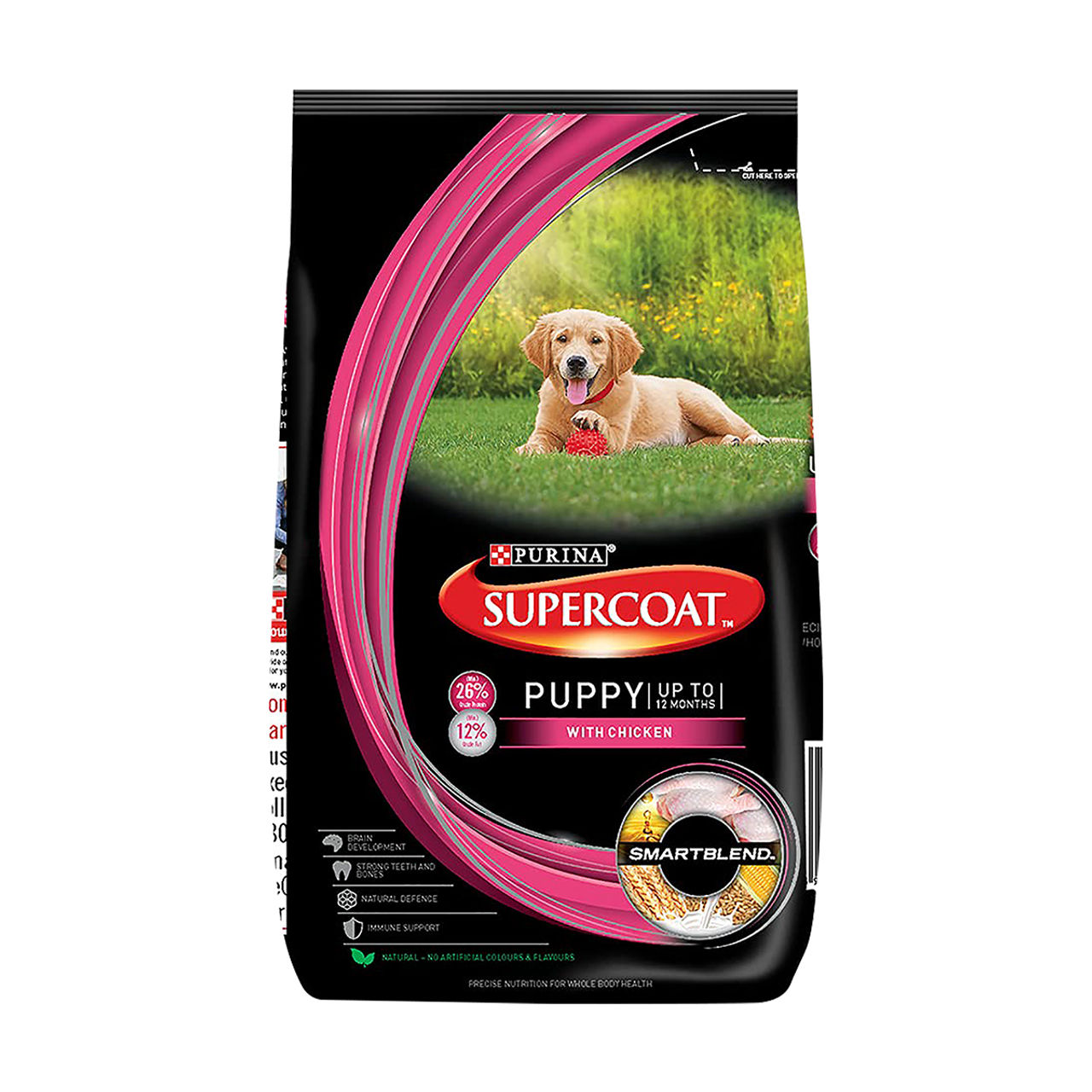 PURINA SUPERCOAT Puppy | Up to 12 months | Dry Dog Food with Chicken