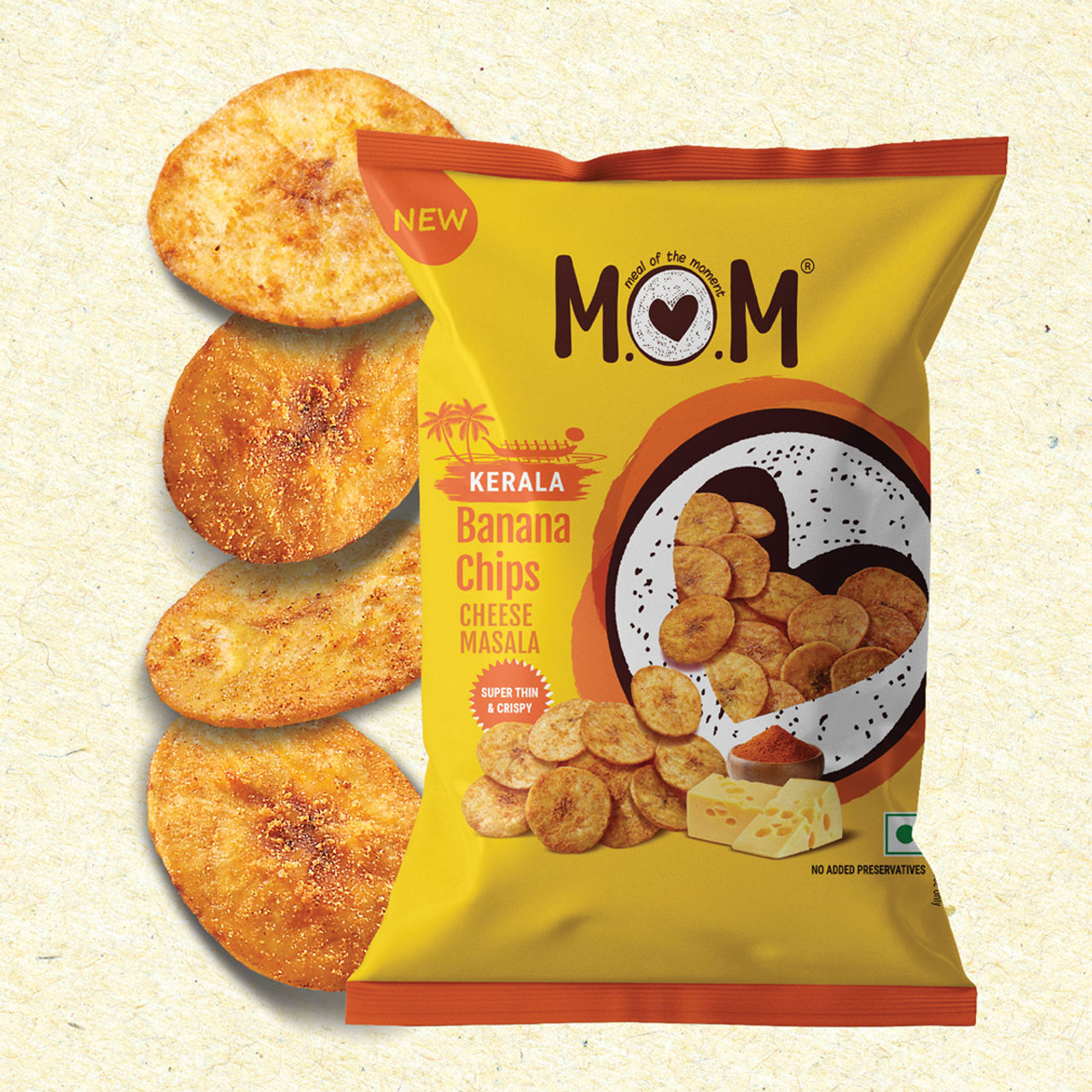 MOM Kerala Banana Chips - Cheese Masala