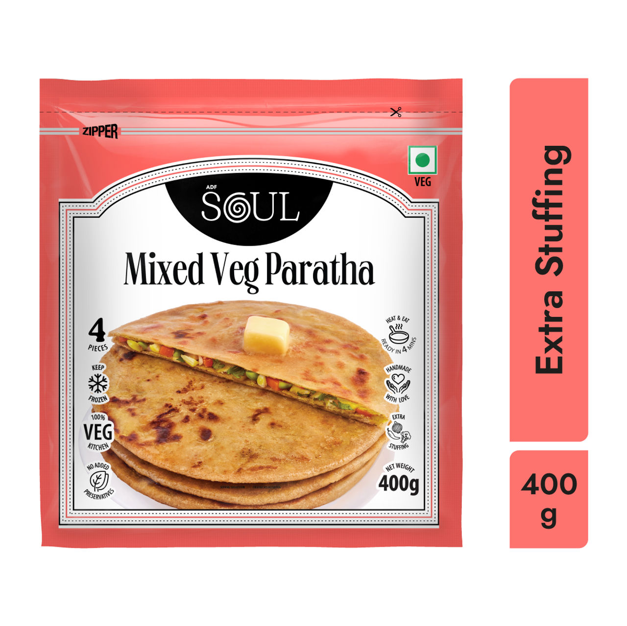 Adf Soul Mixed Veg Paratha