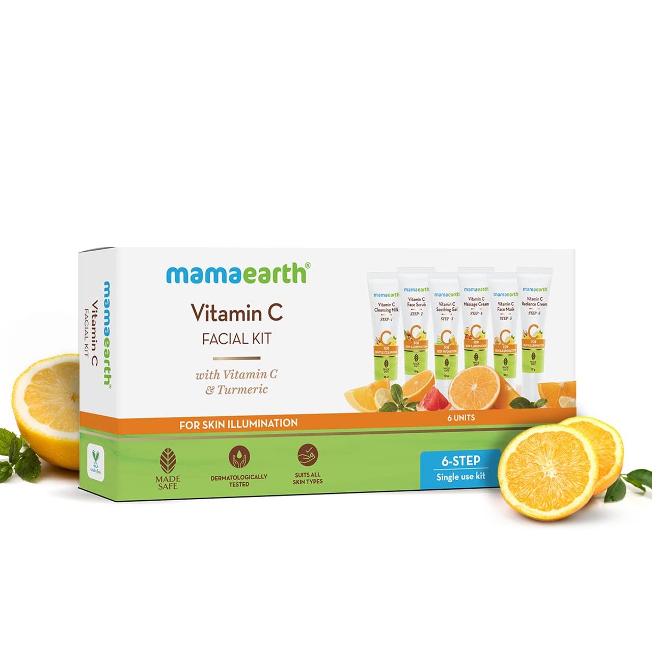 Mamaearth Vitamin C Facial Kit with Vitamin C & Turmeric for Skin Illumination