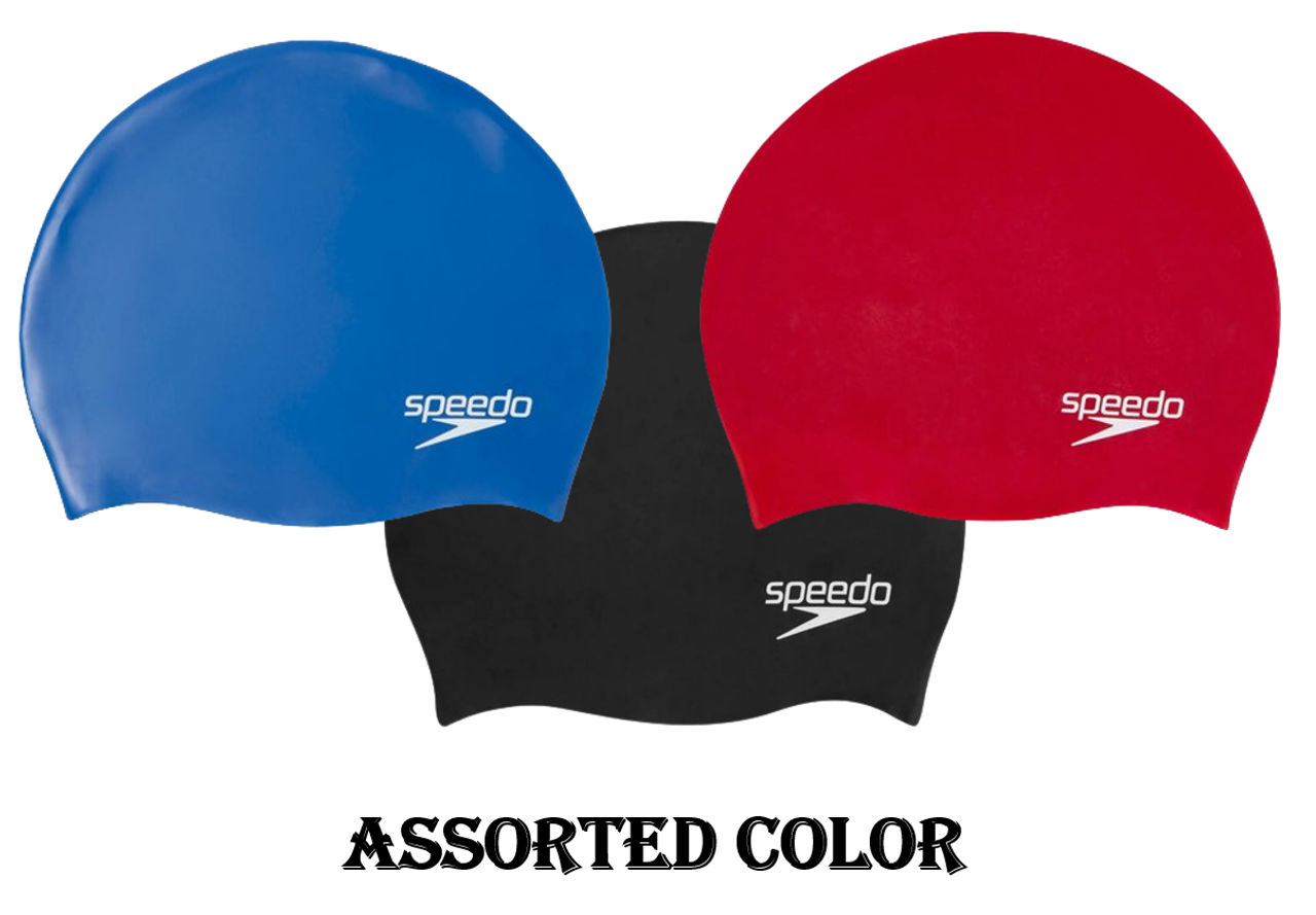 Speedo Junior Swimming Silicone Cap for Boys & Girls (Colour May Vary)