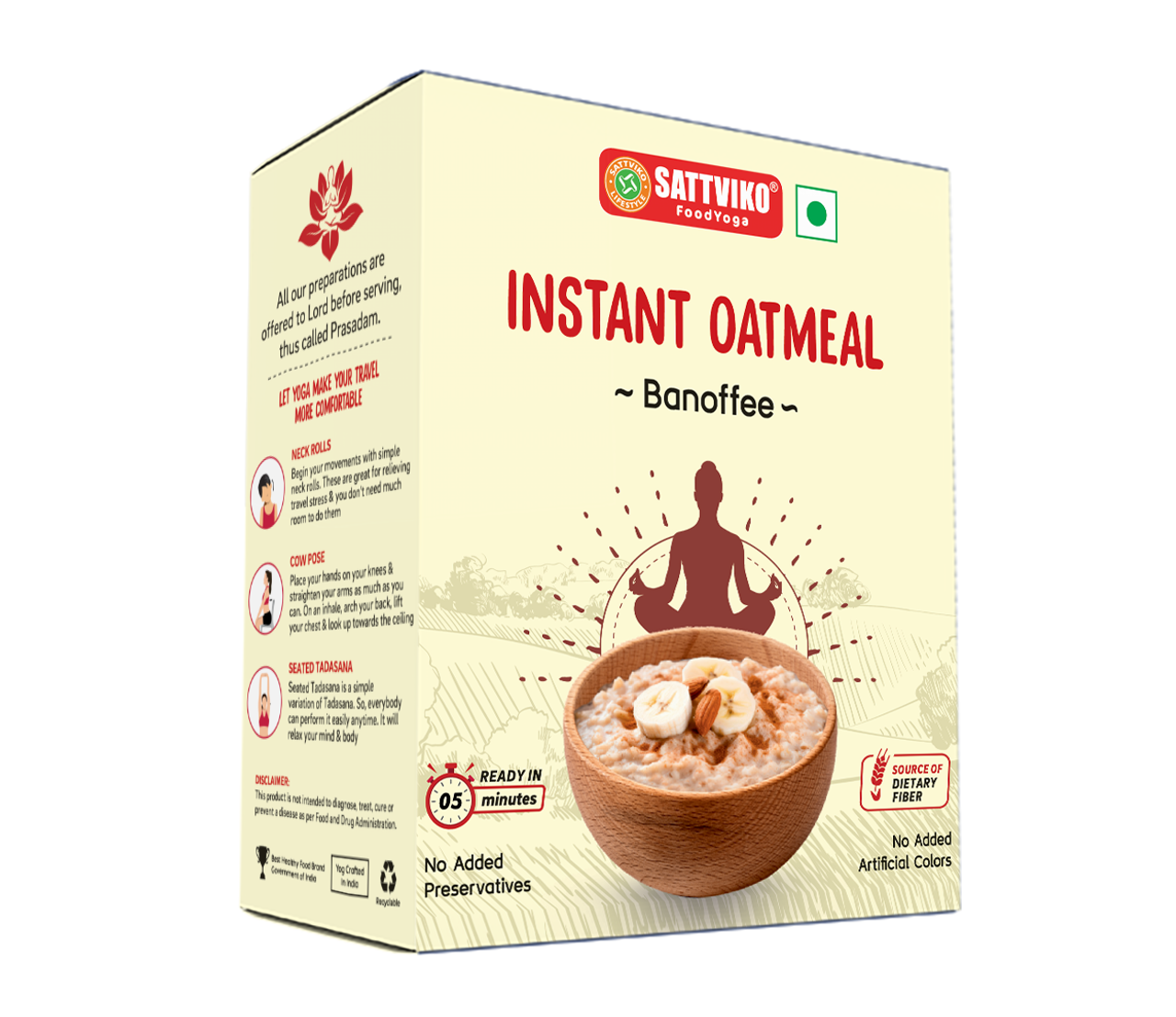 Sattviko Instant Oatmeal - Banoffee