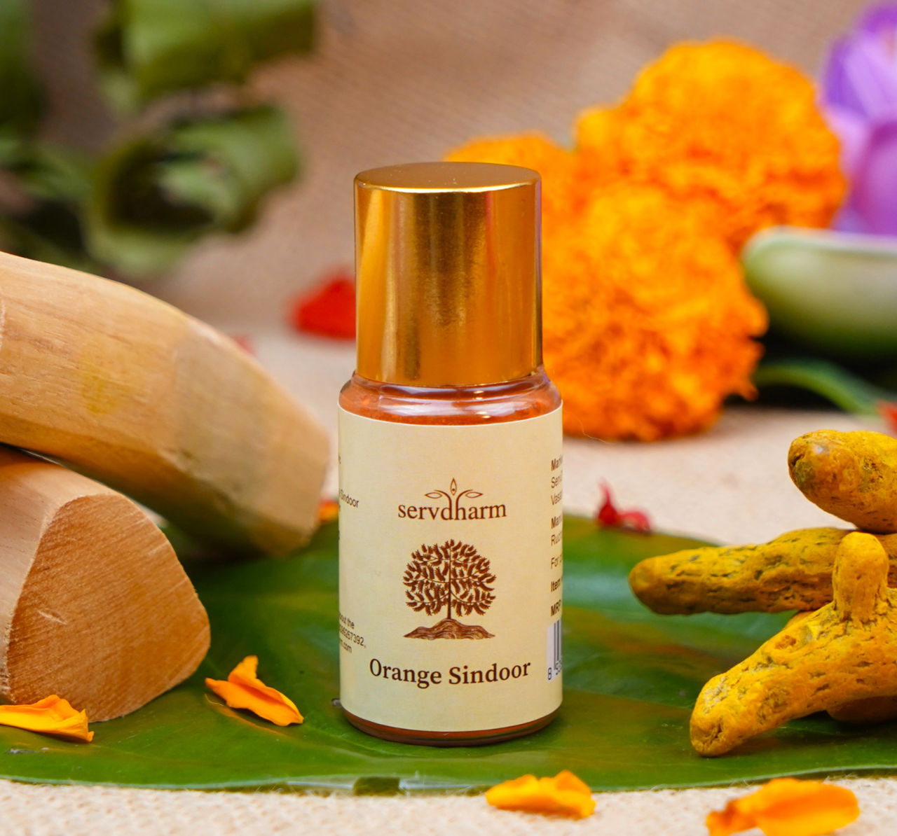 ServDharm Orange Sindoor Powder (25 Grams)