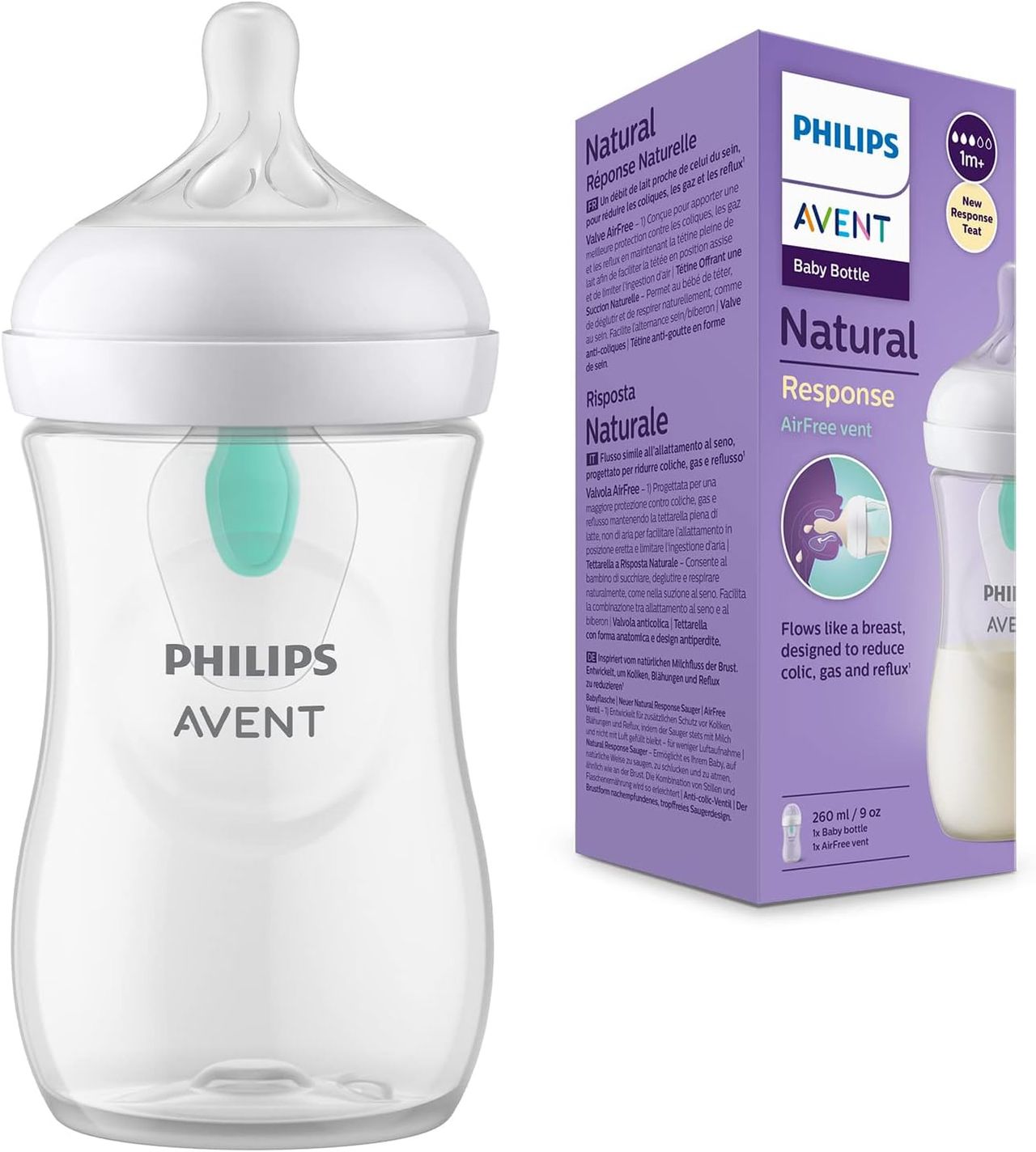 Philips Baby Care Natural Feeding Bottle For Kids | White | 1+ months