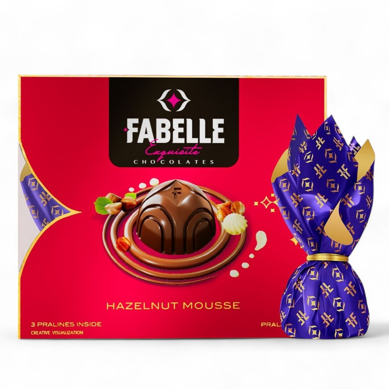Fabelle Hazelnut Handcrafted Chocolate Truffles Inspired by Classic Desserts, Assorted Luxury Chocolates Gift Pack