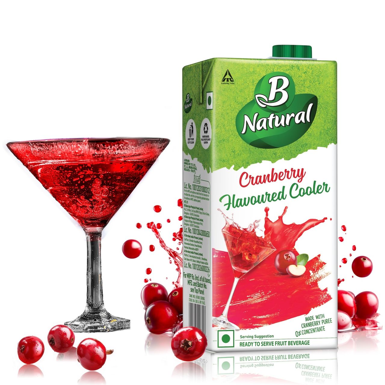 B Natural Cranberry Fruit Juice