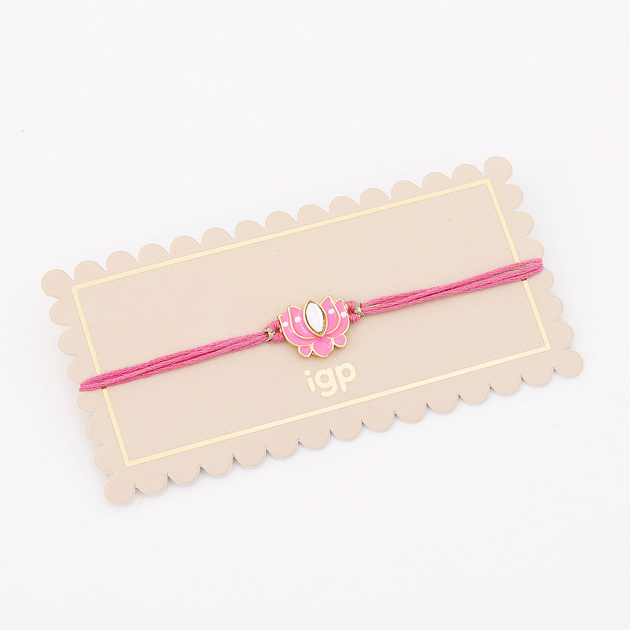 IGP Pink Lotus Rakhi