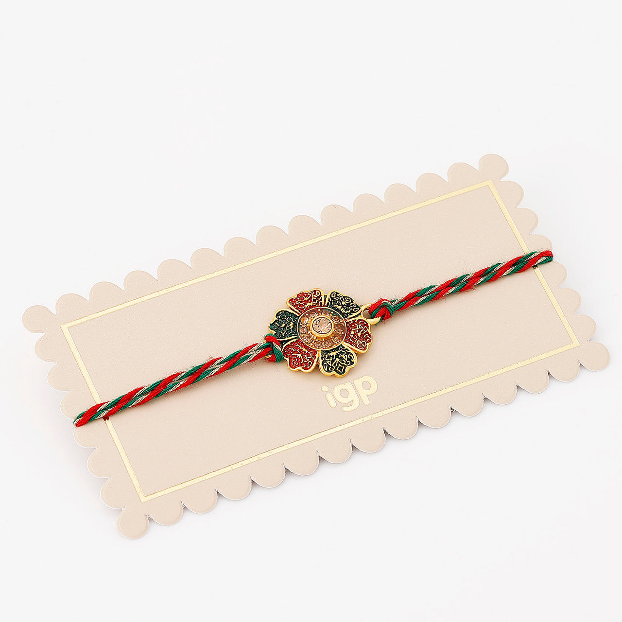 IGP Flower Filigree Rakhi