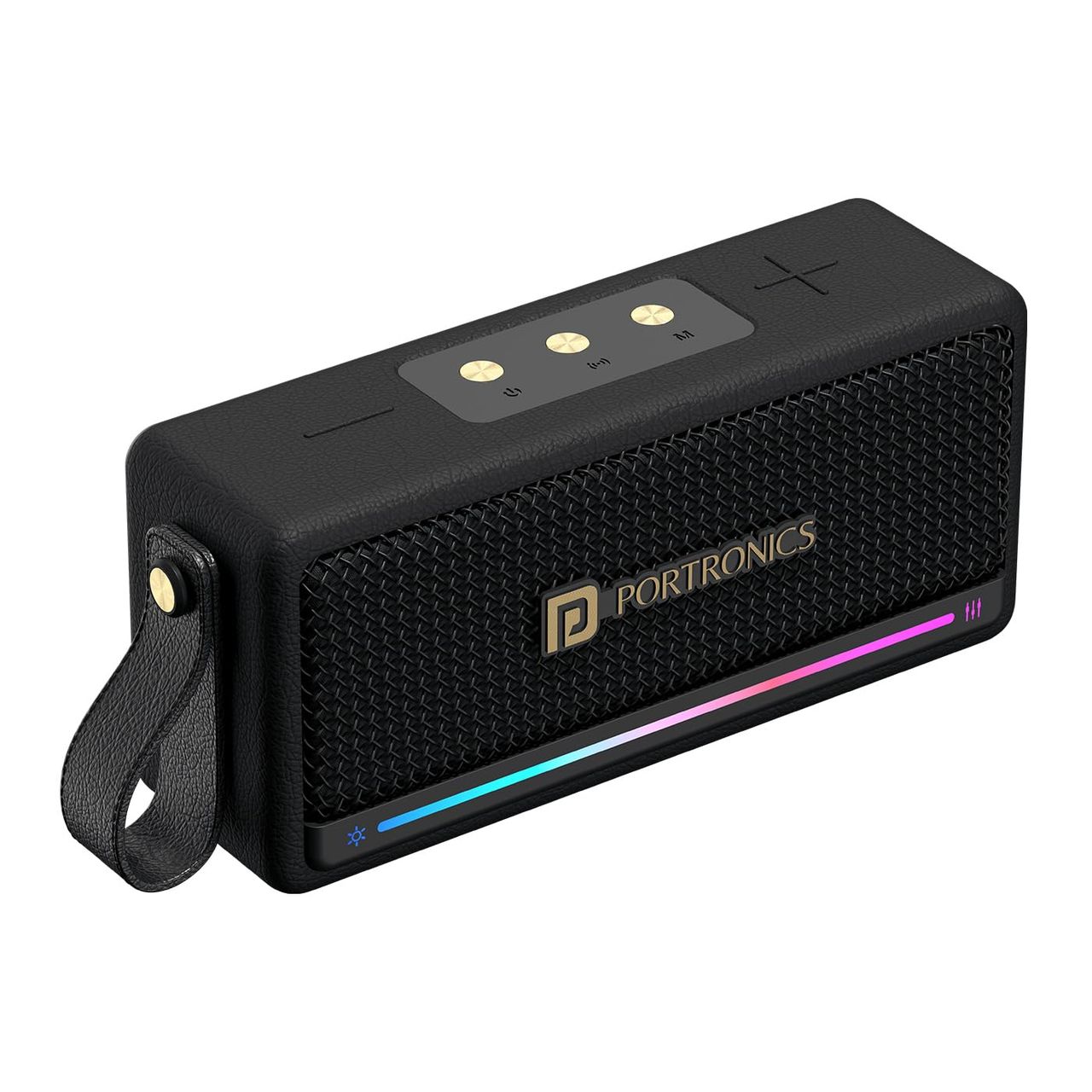 Portronics Harmony Mini, 25W Hd Sound Portable Bluetooth Speaker - Black