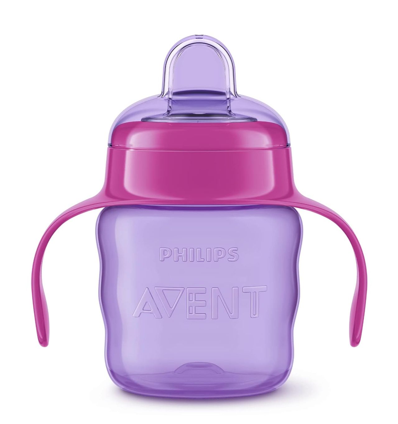 Philips Baby Care Silicone Classic Spout Cup Sipper For Kids | Pink and Purple | 6+ months