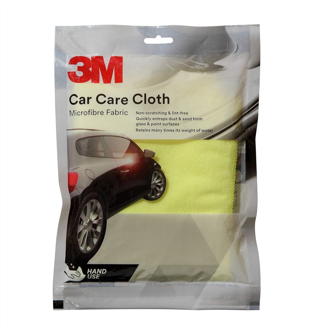 3M Car Care Microfiber Car Cleaning Cloth - Yellow | 30 x 35 cm