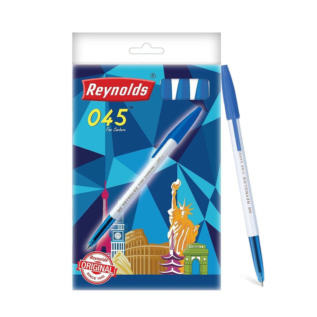Reynolds 045 Ball Pen Set (10 Blue Pens)