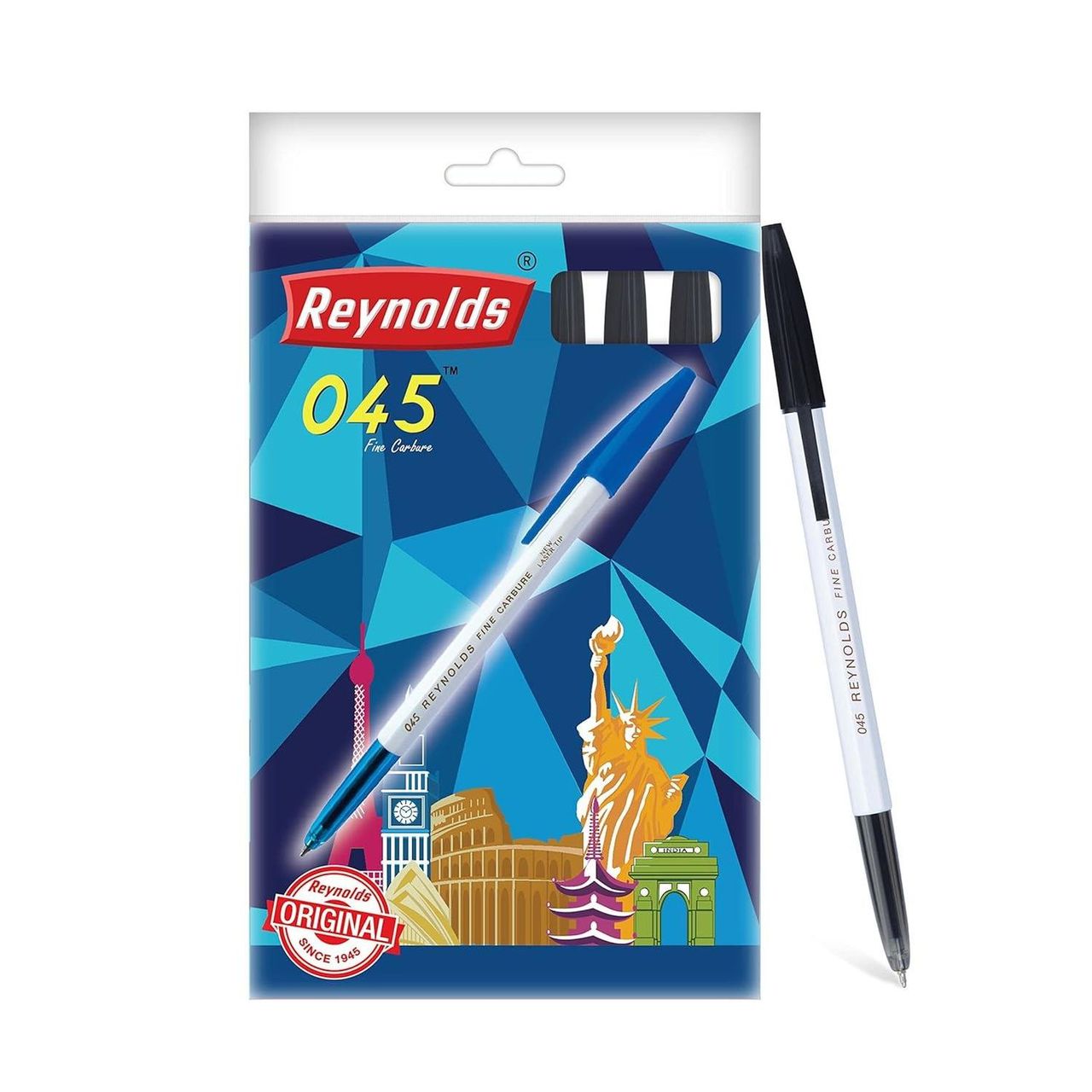 Reynolds 045 Ball Pen Set (10 Black Pens)