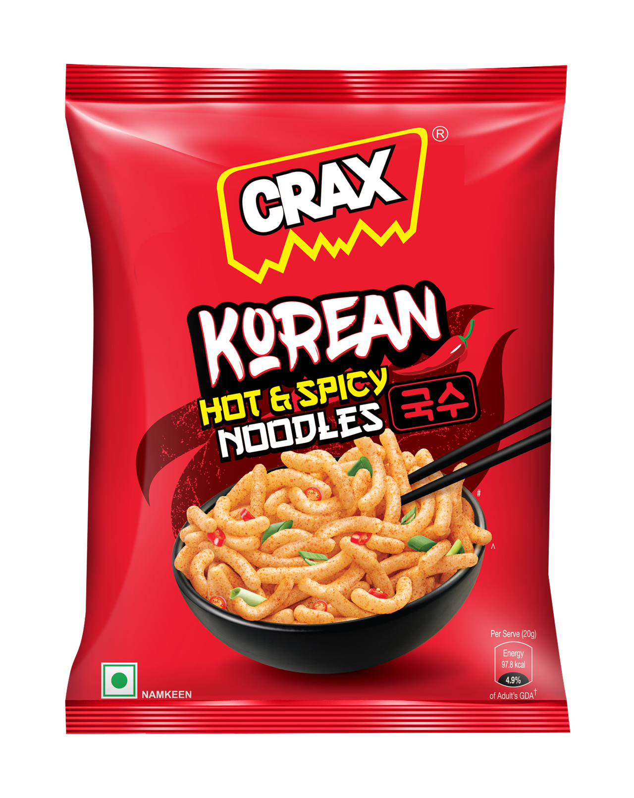 Crax Korean Ramen Noodle Puff Chips