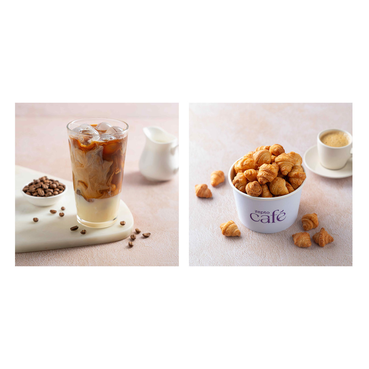 Vietnamese Cold Coffee & Mini Butter Croissants Combo